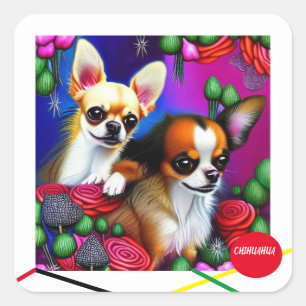 CHIHUAHUA Christmas Stickers