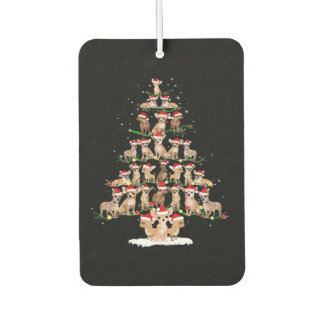 Chihuahua Christmas Tree Funny Tee Xmas Chihuahua  Car Air Freshener