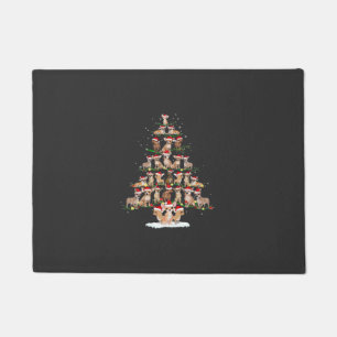 Chihuahua Christmas Tree Funny Tee Xmas Chihuahua Doormat
