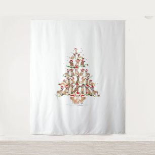 Chihuahua Christmas Tree Funny Tee Xmas Chihuahua Tapestry