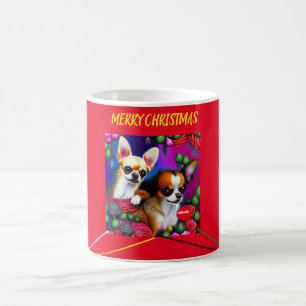 CHIHUAHUA Christmas Two Tone Mug. Coffee Mug