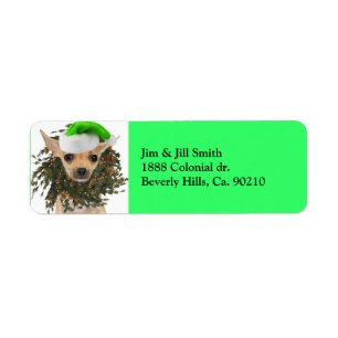 Chihuahua Christmas Wreath & Hat