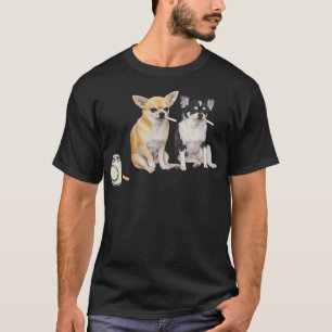 Chihuahua Cigarette Smoking Joke T-Shirt