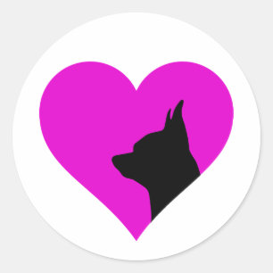 Chihuahua classic round sticker