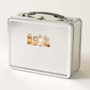 Chihuahua Coffee Pumpkin Spice Dog Lovers Fall Tha Metal Lunch Box