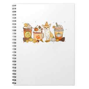 Chihuahua Coffee Pumpkin Spice Dog Lovers Fall Tha Notebook