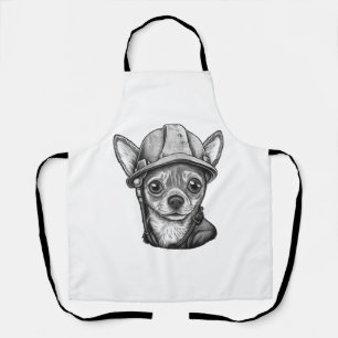 Chihuahua Construction Worker Construction Apron