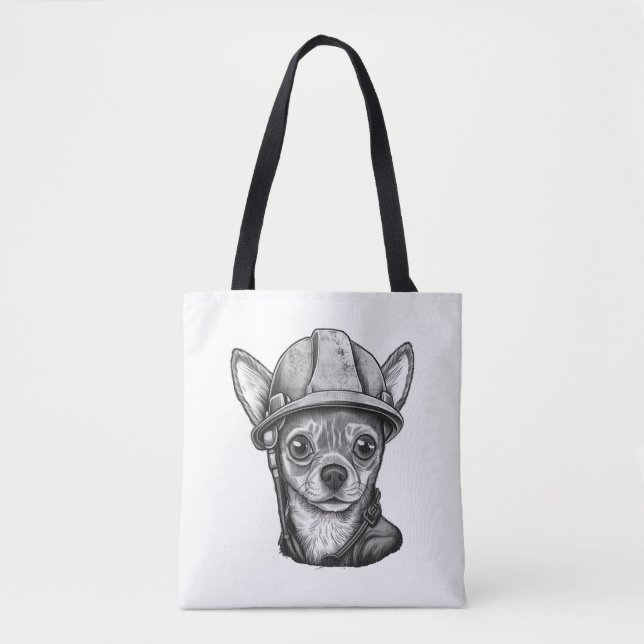 Chihuahua  Construction Worker  Construction    Tote Bag (Front)