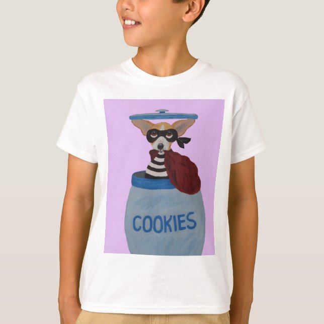 Chihuahua Cookie Thief T-Shirt (Front)
