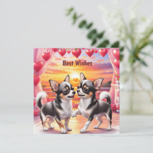 Chihuahua Coole Welpen Thank You Card
