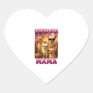 Chihuahua Copy Copy Heart Sticker