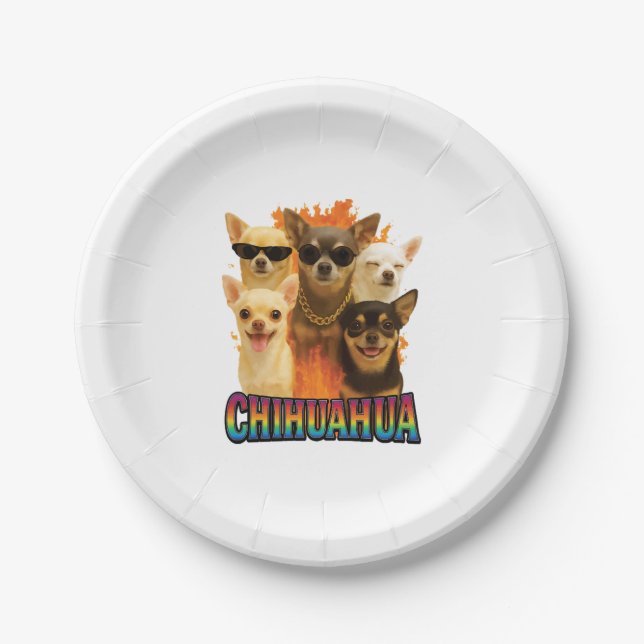 Chihuahua Copy Paper Plate (Front)