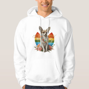Chihuahua Cute Dog Beautiful Flowers Girl Hoodie
