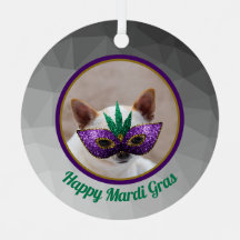 Chihuahua cute Happy Mardi Gras sparkly mask photo