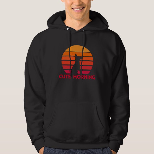 Chihuahua  Cute Morning  Sunrise  Sunset  Dog Hoodie (Front)