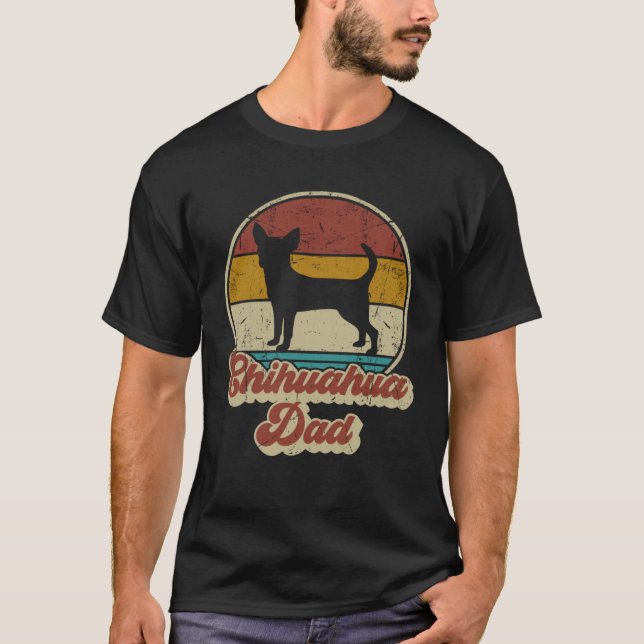 Chihuahua Dad  Dog   Men Chihuahua Dog Daddy T-Shirt (Front)