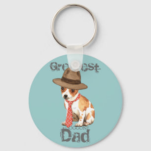 Chihuahua Dad Key Ring