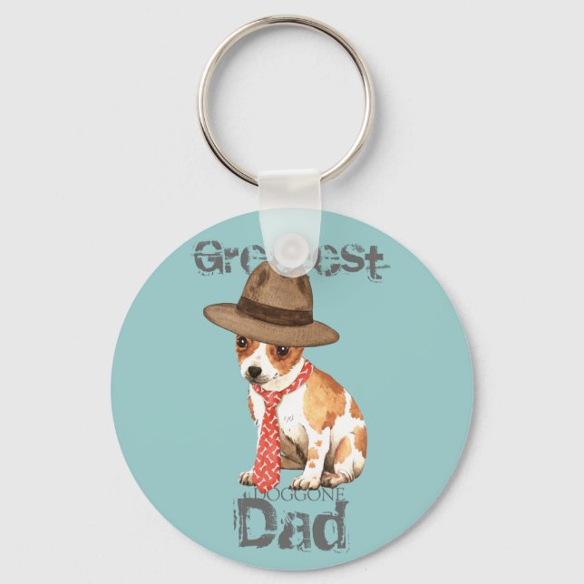 Chihuahua Dad Key Ring (Front)