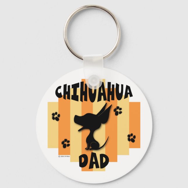 Chihuahua Dad Keychain (Front)