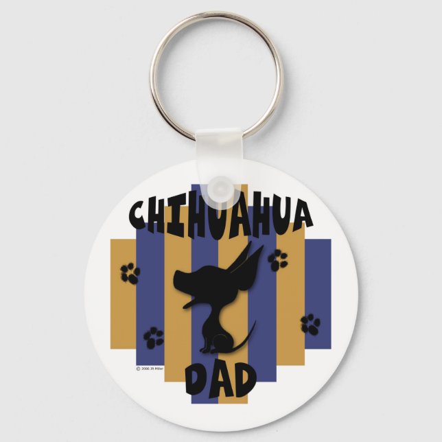 Chihuahua Dad Keychain (Front)