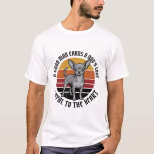 Chihuahua Dad Shirt Vintage Engraving Dog Lover De