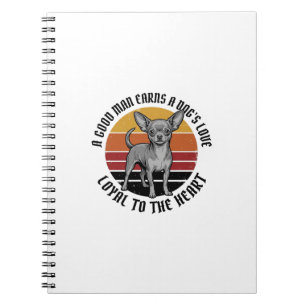 Chihuahua Dad Shirt Vintage Engraving Dog Lover De Notebook