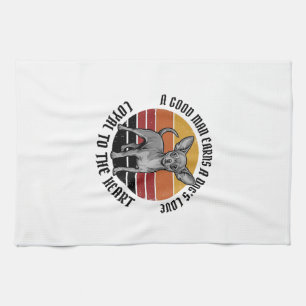 Chihuahua Dad Shirt Vintage Engraving Dog Lover De Tea Towel