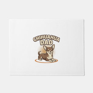 Chihuahua Dad Vintage Engraving Dog Lover Design_1 Doormat