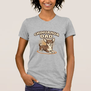 Chihuahua Dad Vintage Engraving Dog Lover Design_1 T-Shirt