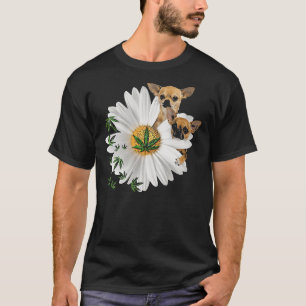 Chihuahua Daisy Canabis T-Shirt