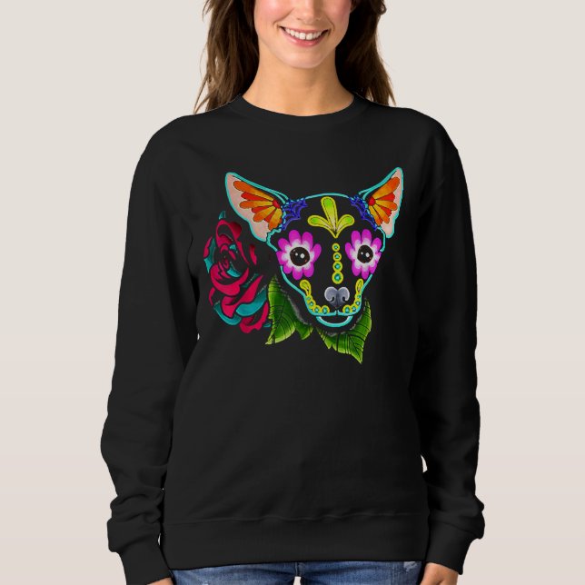 Chihuahua Day Of The Dead Sweatshirt (Front)