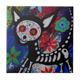 CHIHUAHUA  DIA DE LOS MUERTOS TILE