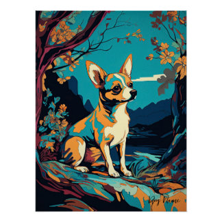 Chihuahua Dog 002 - Bruno Pokopen Poster