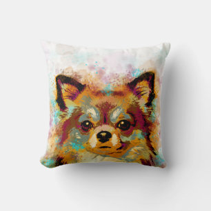 Chihuahua Dog 141 multicolor Cushion