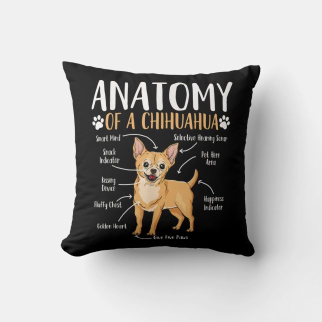 Chihuahua Dog Anatomy Cushion (Front)