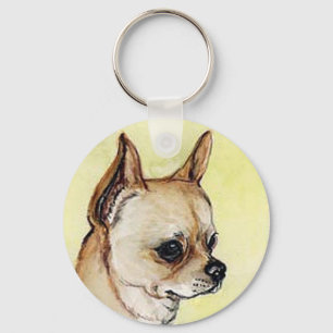 "Chihuahua" Dog Art Keychain