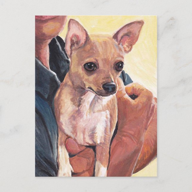 Chihuahua Dog Art Postcard (Front)