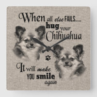 Chihuahua dog art when everything fails quote