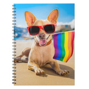 Chihuahua Dog  at the Beach Notebook
