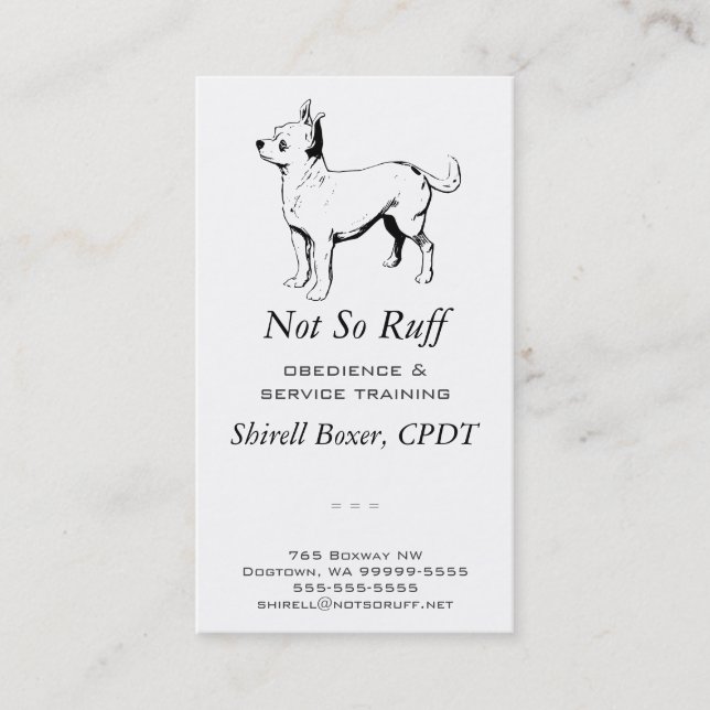Chihuahua Dog Business Business Card (Front)