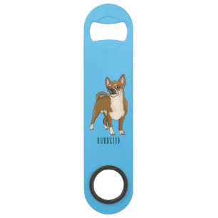 Chihuahua dog cartoon illustration 