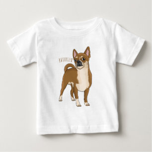 Chihuahua dog cartoon illustration baby T-Shirt