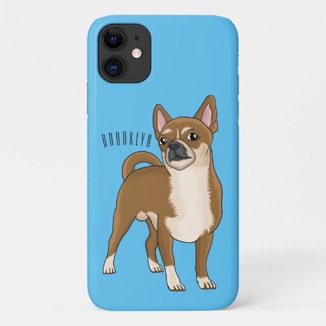 Chihuahua dog cartoon illustration  Case-Mate iPhone case (Back)
