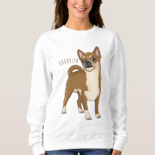 Chihuahua dog cartoon illustration sweatshirt