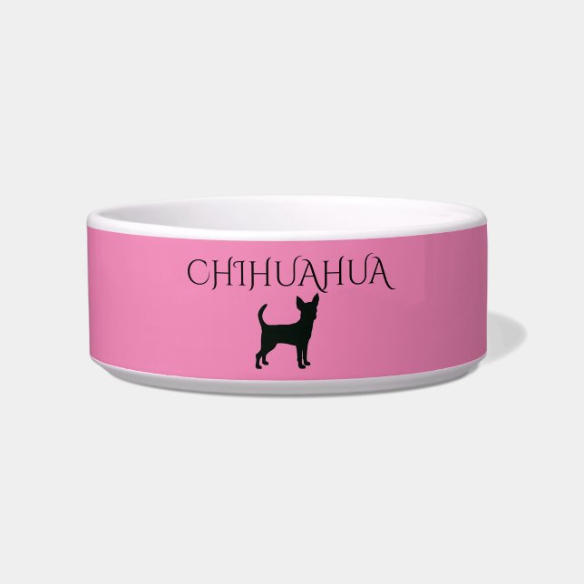 Chihuahua dog ceramic bowl. bowl (Front)