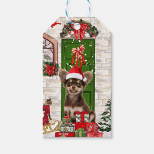 Chihuahua Dog Christmas  Gift Tags