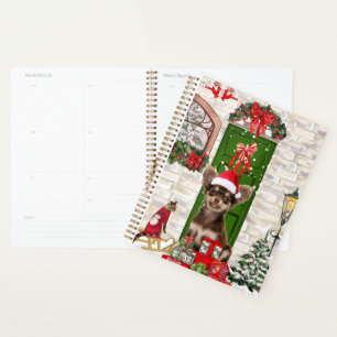 Chihuahua Dog Christmas  Planner