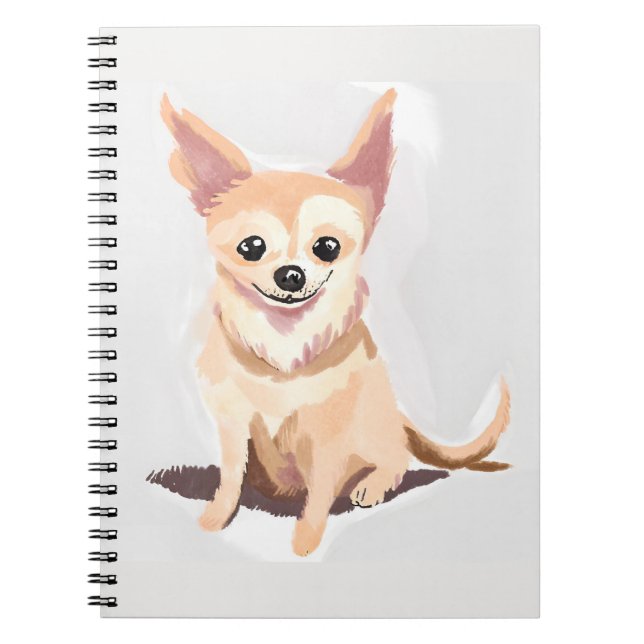 Chihuahua Dog | Cute Dog Pet Puppy Watercolor Notebook (Front)