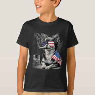 Chihuahua Dog Dad Patriotic Aamerican Flag July T-Shirt