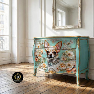 Chihuahua Dog Decoupage  Tissue Paper